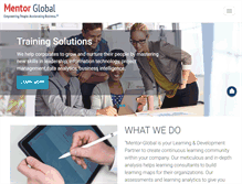 Tablet Screenshot of mentor-global.com